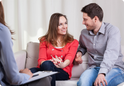 counselor counselling the couple